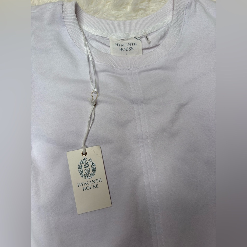 Hyacinth House Tuckernuck Bubble White Puff Sleeve Mini Dress size small NWT - Picture 3 of 10
